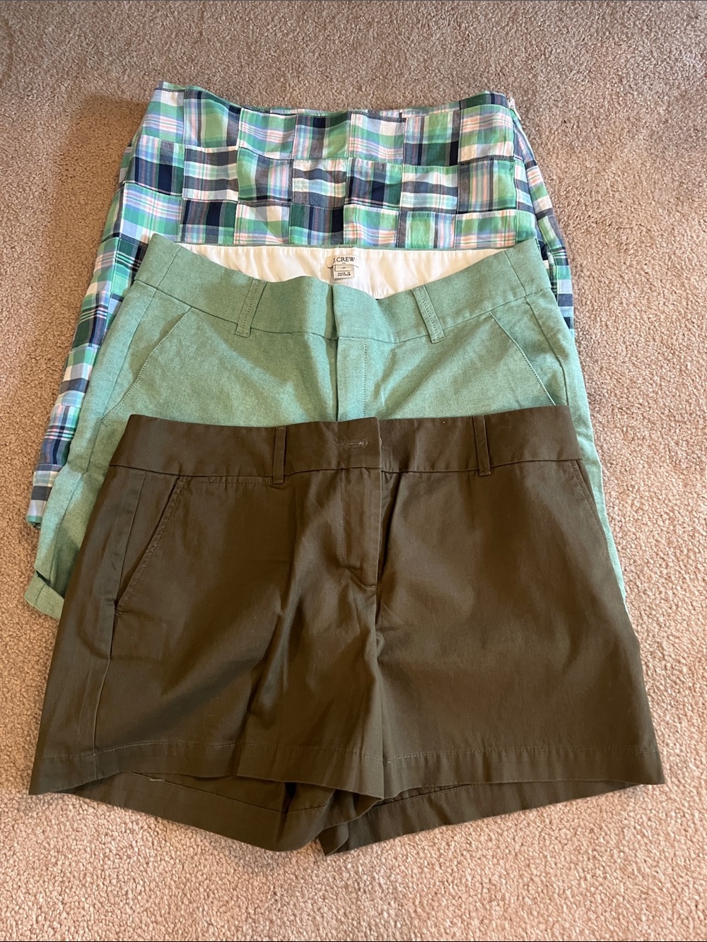 Bundle of size 10 shorts and one shirt. Loft, J.Crew, Talbots. NWT